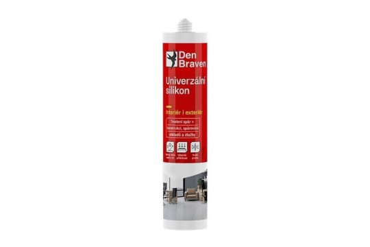 DEN BRAVEN univerzální silikon 280 ml, bílá