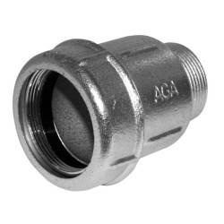 AGAFLEX AK spojka 2 1/2", 72,0-76,8mm, s vnějším závitem, svěrná, voda, litina/pozink