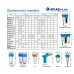 ATLAS Vodní filtr samočistící HYDRA DUO 1" RSH 50mcr + Prázdná nádoba BX(SX) 8BAR