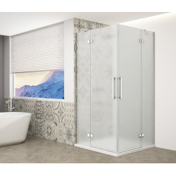 TRINITY CHROME obdélníkový sprchový kout 1200x800mm, rohový vstup, matné sklo