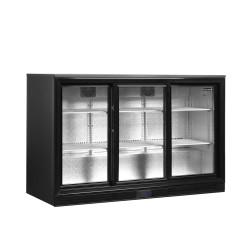 Minibar prosklené posuvné dveře, černá TEFCOLD DB301S-3