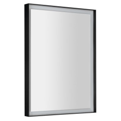 SORT zrcadlo s LED osvětlením 60x80cm, senzor, 2700-6500K, černá mat