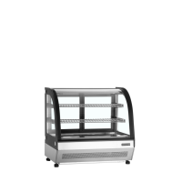 Pultová chladicí vitrína oblé sklo TEFCOLD LCT750C/BLACK