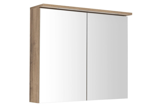 KAWA STRIP galerka s LED osvětlením 80x70x22cm, dub emporio