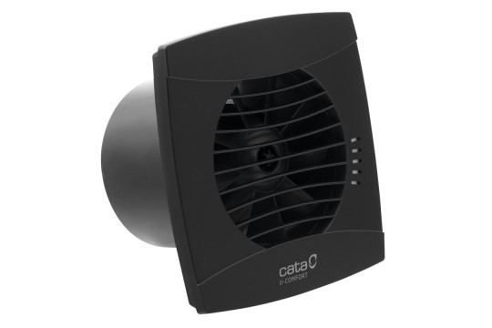 UC-12 T koupelnový ventilátor axiální s časovačem, 12W, potrubí 120mm, černá