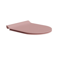 PURA WC sedátko, SLIM, Soft Close, blush mat/chrom