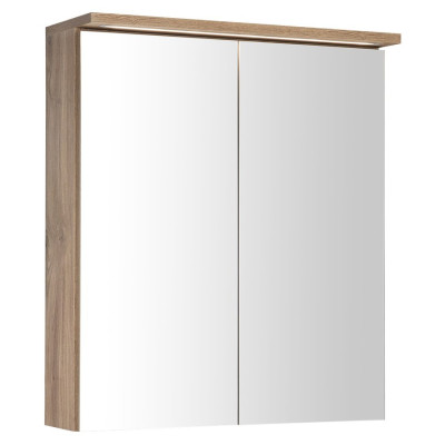 KAWA STRIP galerka s LED osvětlením 60x70x22cm, dub emporio