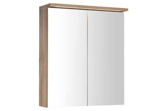 KAWA STRIP galerka s LED osvětlením 60x70x22cm, dub emporio