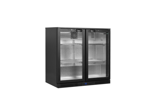 Minibar prosklené křídlové dveře, černá TEFCOLD BA26H