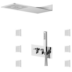 LATUS podomítkový sprchový set s termostatickou baterií vč. sprchy, 3 výstupy, chrom