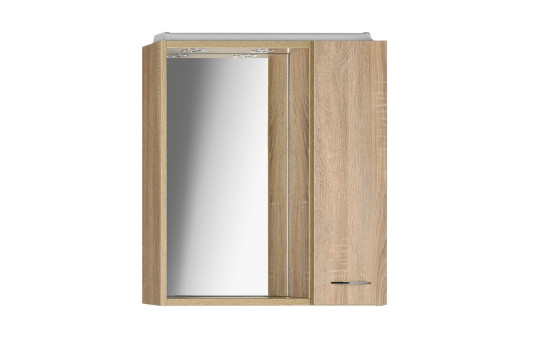 ZOJA/KERAMIA FRESH galerka s LED osvětlením, 60x60x14cm, dub platin , pr