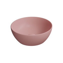 PURA keramické umyvadlo na desku, průměr 32cm, blush mat