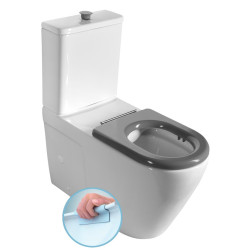 MEDIC RIMLESS WC kombi mísa s nádržkou, spodní/zadní odpad, bílá