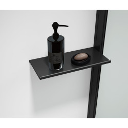 ESCA SHELF polička do profilu 230x120mm, černá mat