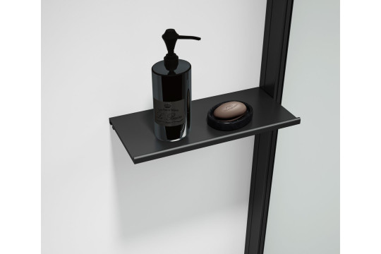 ESCA SHELF polička do profilu 230x120mm, černá mat