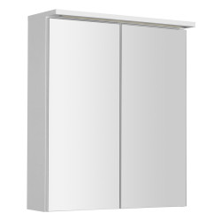 KAWA STRIP galerka s LED osvětlením 60x70x22cm, bílá