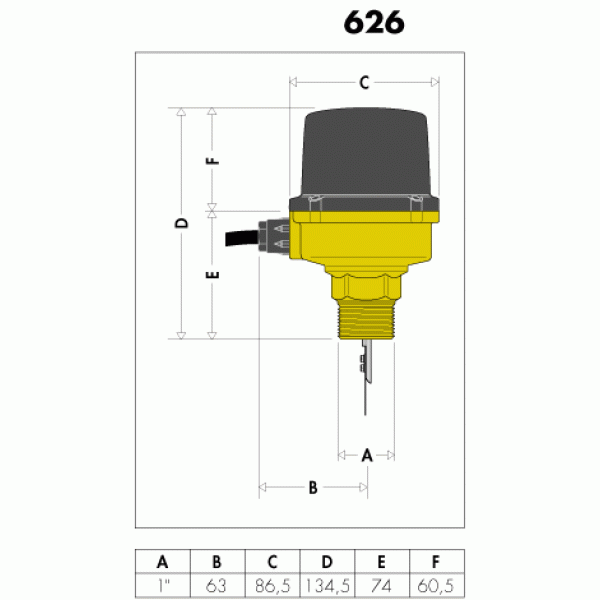 Caleffi 626 реле протока