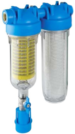 ATLAS Vodný filter samočistiaci HYDRA DUO 1&quot; RSH 50mcr + FA 1mcr BX 8bar, 45°C 6096173FA1