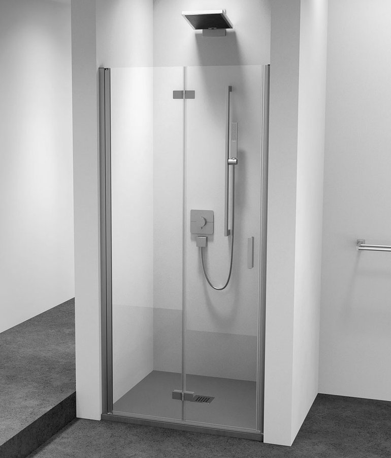 Sprchové dvere ZOOM do výklenku 800 mm, číre sklo, ľavé ZL4815L-01