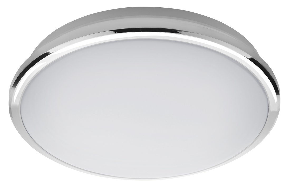 SILVER stropné LED svietidlo pr.28cm, 10W, 230V, denné biela, chróm AU460