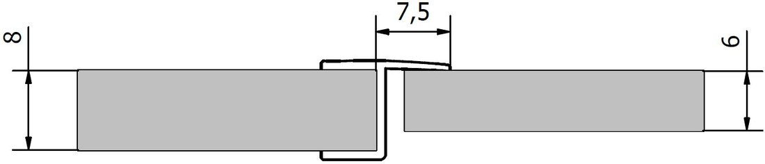 VITRA LINE tesnenie medzi sklá (zástavku) 2000mm, na sklo 8mm 309B5-08