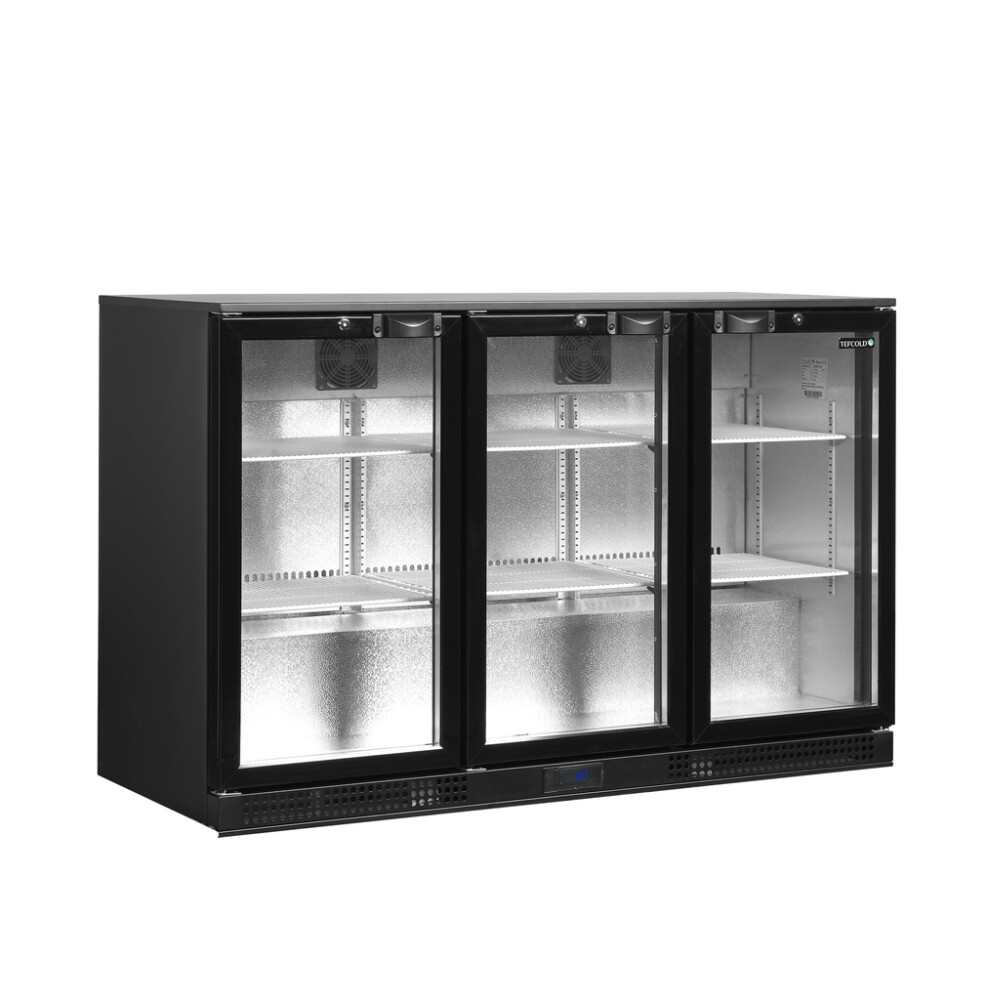 Minibar prosklené křídlové dveře, černá TEFCOLD DB301H-3 TEFCOLD DB301H-3