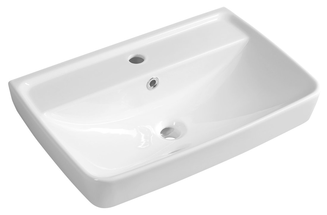 DURU keramické umývadlo 60x40 cm, biela TU0351