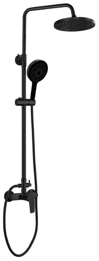LOTTA sprchový stĺp s pákovou batériou, čierna mat LT690B
