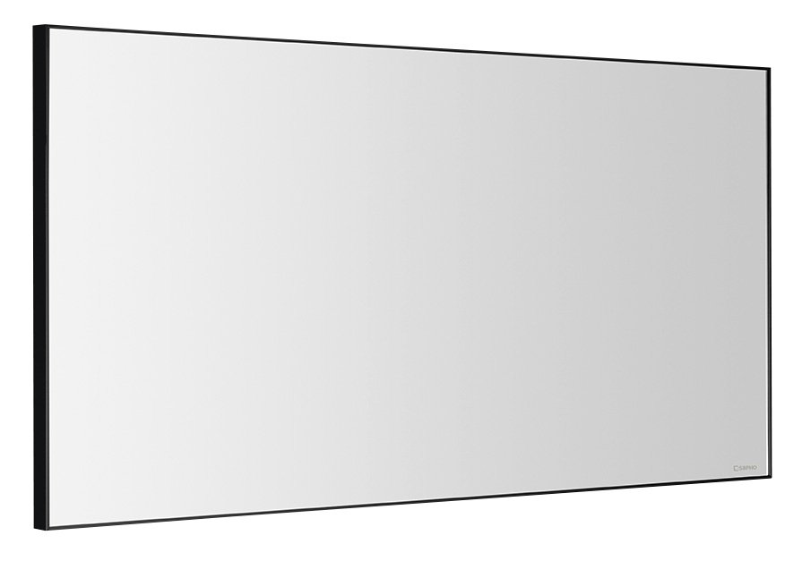 Arowana zrkadlo v ráme 1200x600mm, čierna mat AWB1260