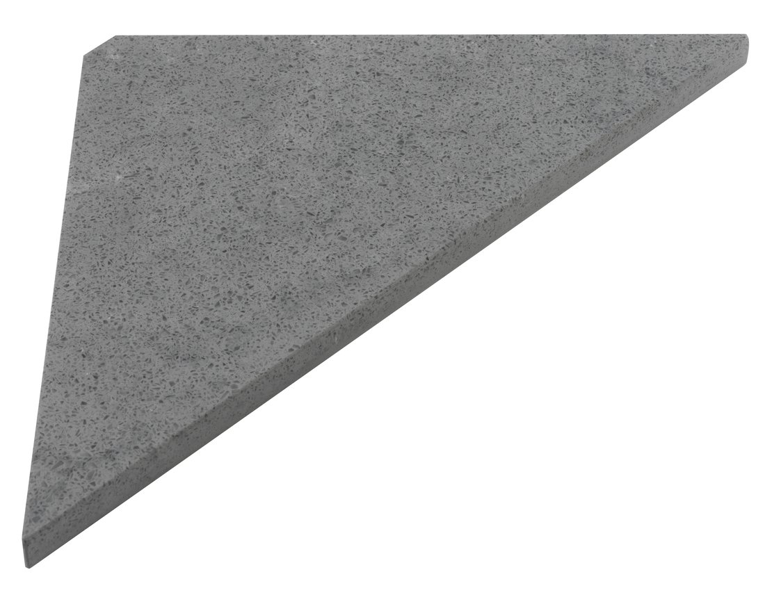 ABELINE rohová polica rockstone 200x200mm, concrete AE200-4033