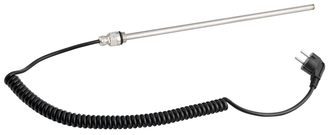 Elektrická vykurovacia tyč bez termostatu, krútený kábel/čierna, 500 W LT90500B