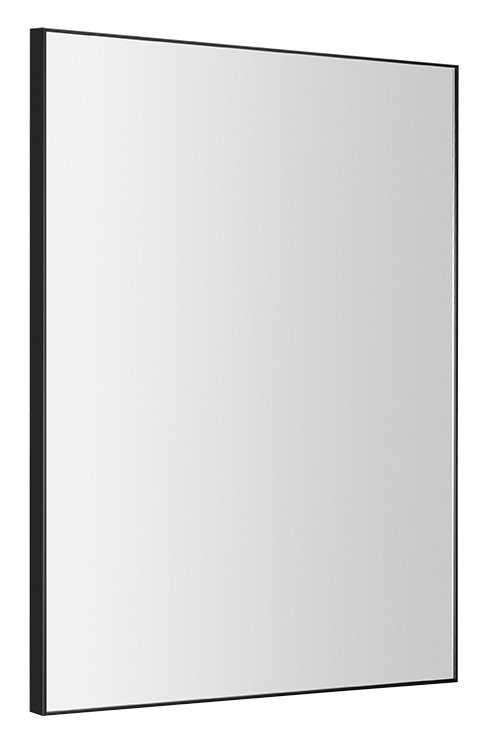 Arowana zrkadlo v ráme 600x800mm, čierna mat AWB6080