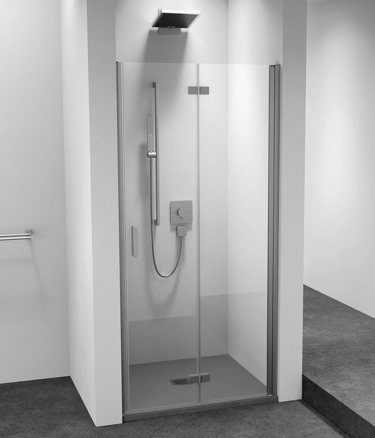 Sprchové dvere ZOOM do výklenku 800 mm, číre sklo, pravé ZL4815R-03