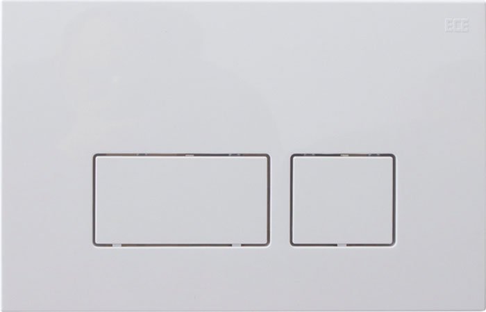 DUAL štvorcové tlačidlo pre splachovače 52TD0104E a 52AL0104E, biele 54MD0103E