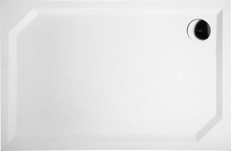 SARA sprchová vanička z liateho mramoru, obdĺžnik 110x90x4cm, hladká HS11090