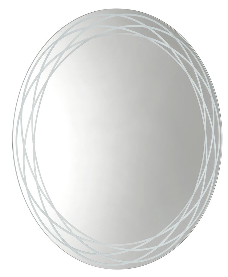 RINGO LED podsvietené zrkadlo so vzorom, ø 80cm, fólia anti-fog, 2700°K RI080