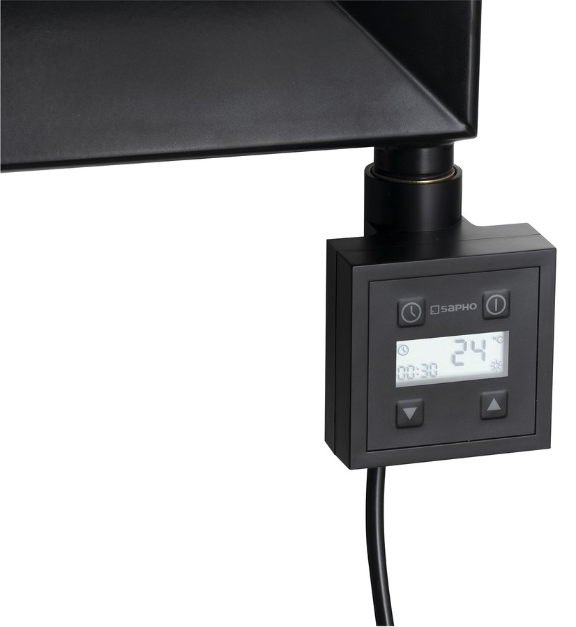 KTX vykurovacia tyč s termostatom, 400 W, čierna mat KTX-B-400