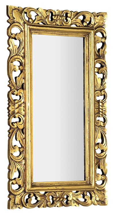 SAMBLUNG zrkadlo v ráme, 40x70cm, zlatá IN110