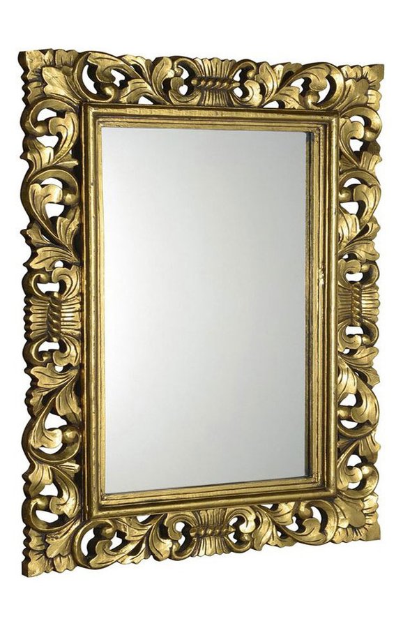 SCULE zrkadlo v ráme, 70x100cm, zlatá IN163
