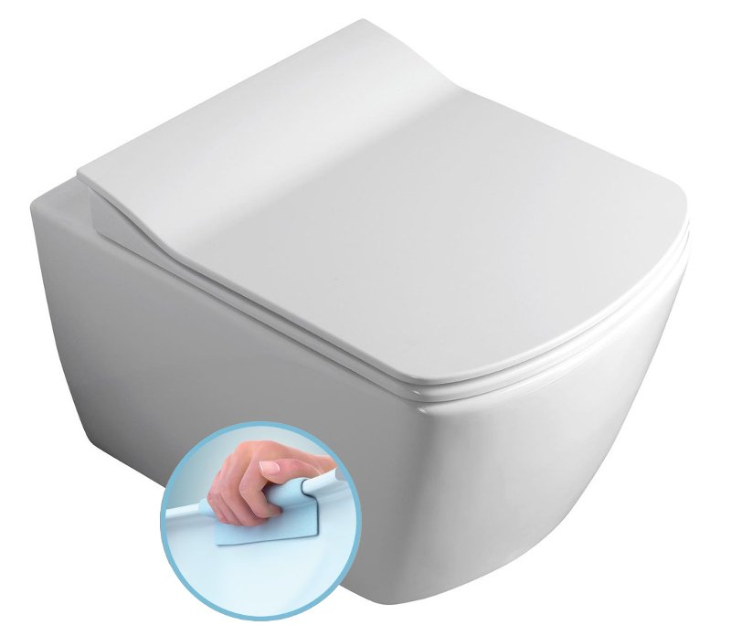 GLANC WC závesné rimless, 37x51,5 cm GC321