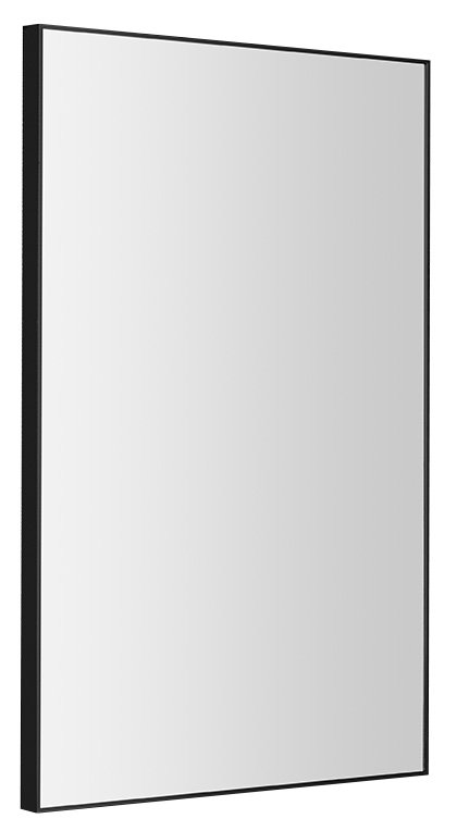 Arowana zrkadlo v ráme 500x800mm, čierna mat AWB5080