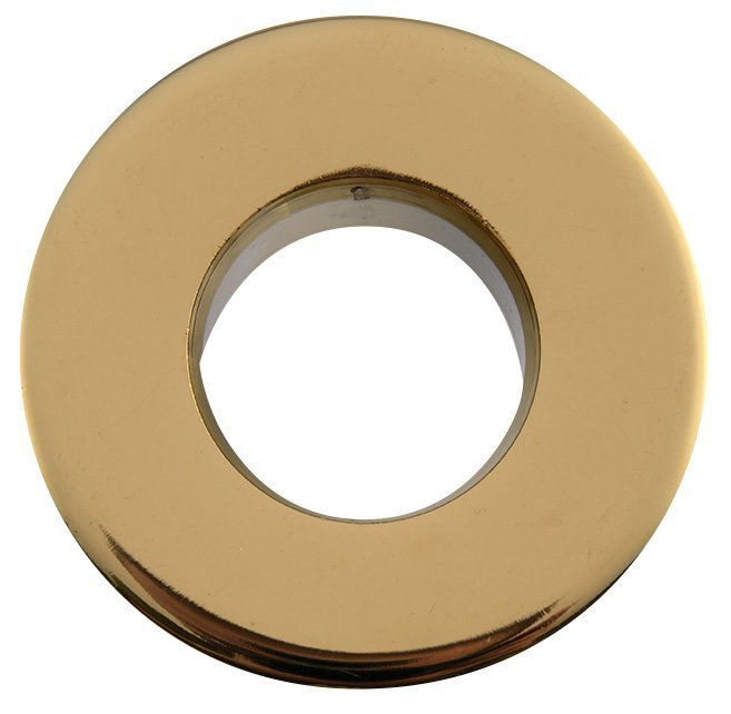 Kovová krytka prepadu umývadla, 30 mm, zlato AR912