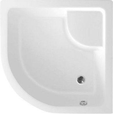 Sprchová vanička akrylátová, štvrťkruh 80x80x28cm vrátane nožičiek, R550 C83
