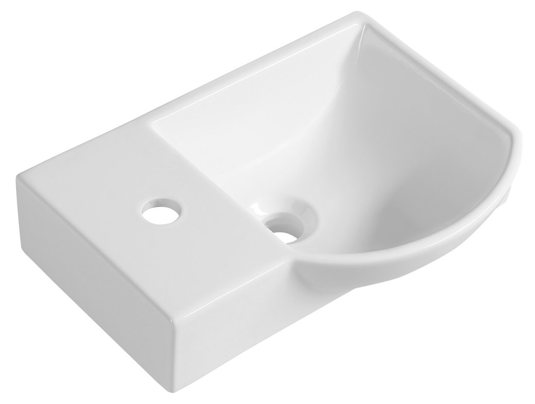 LITOS keramické umývadielko ľavej, 45x32 cm, biela 4779