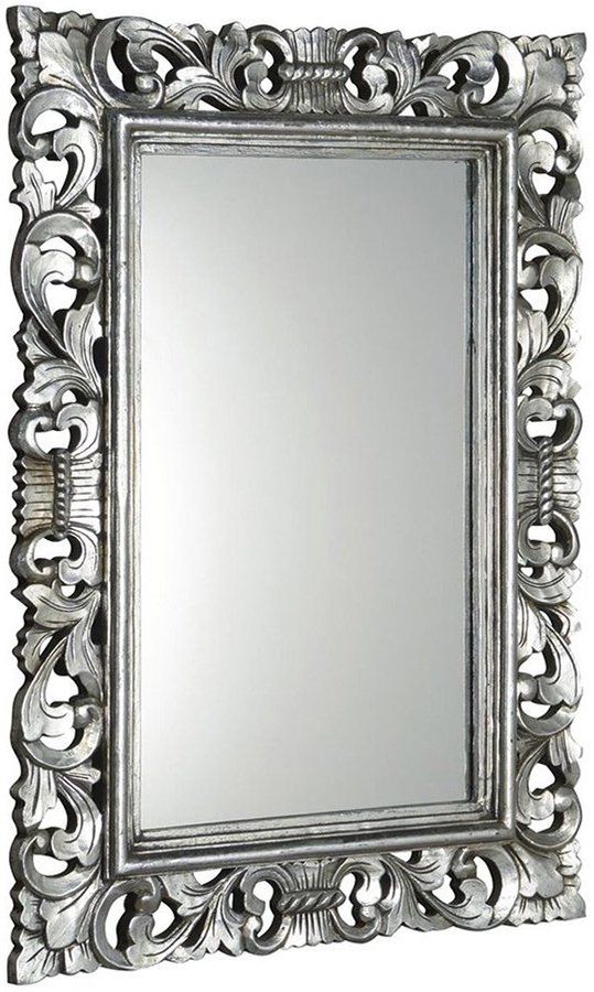 SCULE zrkadlo v ráme, 80x120cm, strieborná IN308