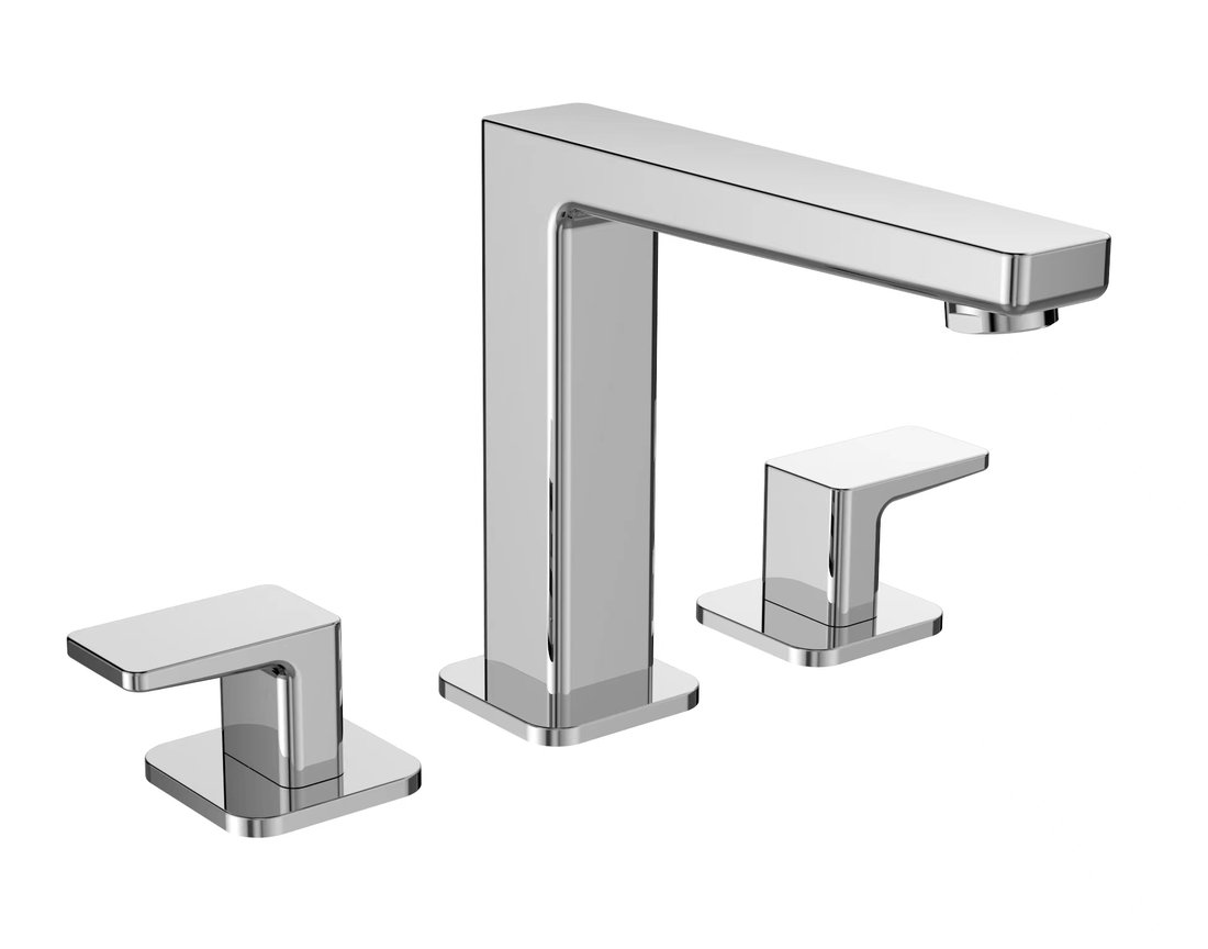 Trojprvková umývadlová batéria TURSI bez výtoku, chróm TI017
