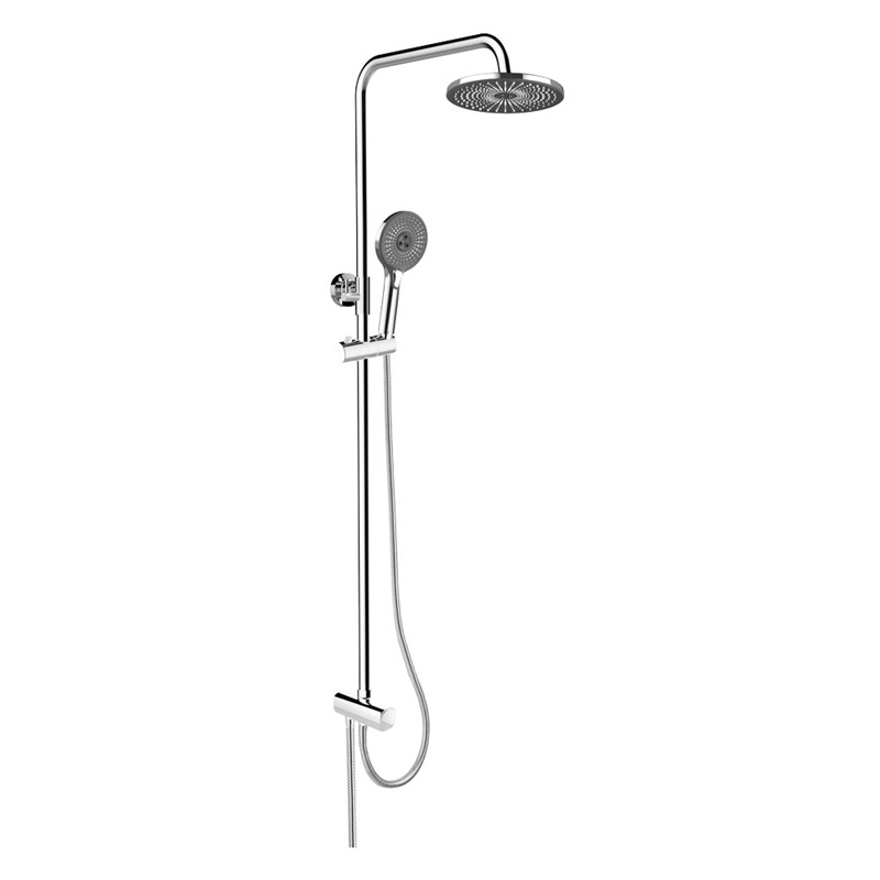 Mereo, Sprchový set s tyčou, čierna hlavová sprcha a trojpolohová ručná sprcha CB95001SB1 CB95001SB1