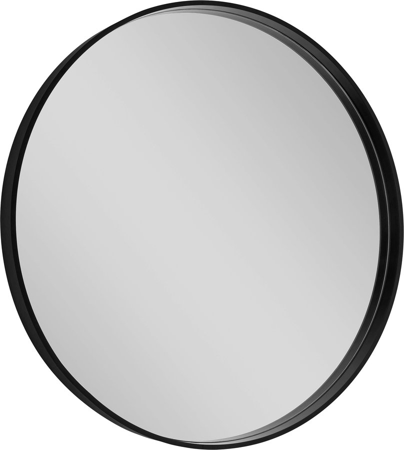 NOTION okrúhle zrkadlo v ráme ø 80cm, čierna mat NT800