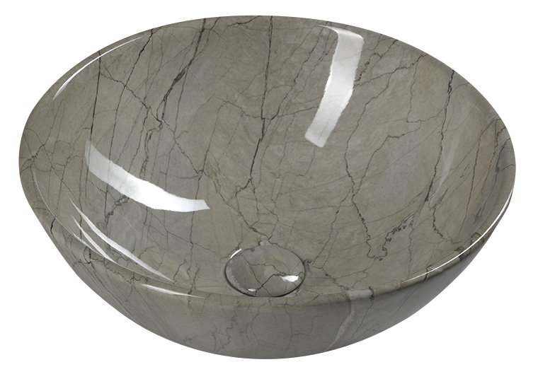 DALMA keramické umývadlo 42x42x16,5 cm, grigio MM113