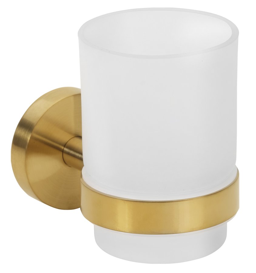 X-ROUND GOLD pohár, mliečne sklo, zlato mat XR903GB